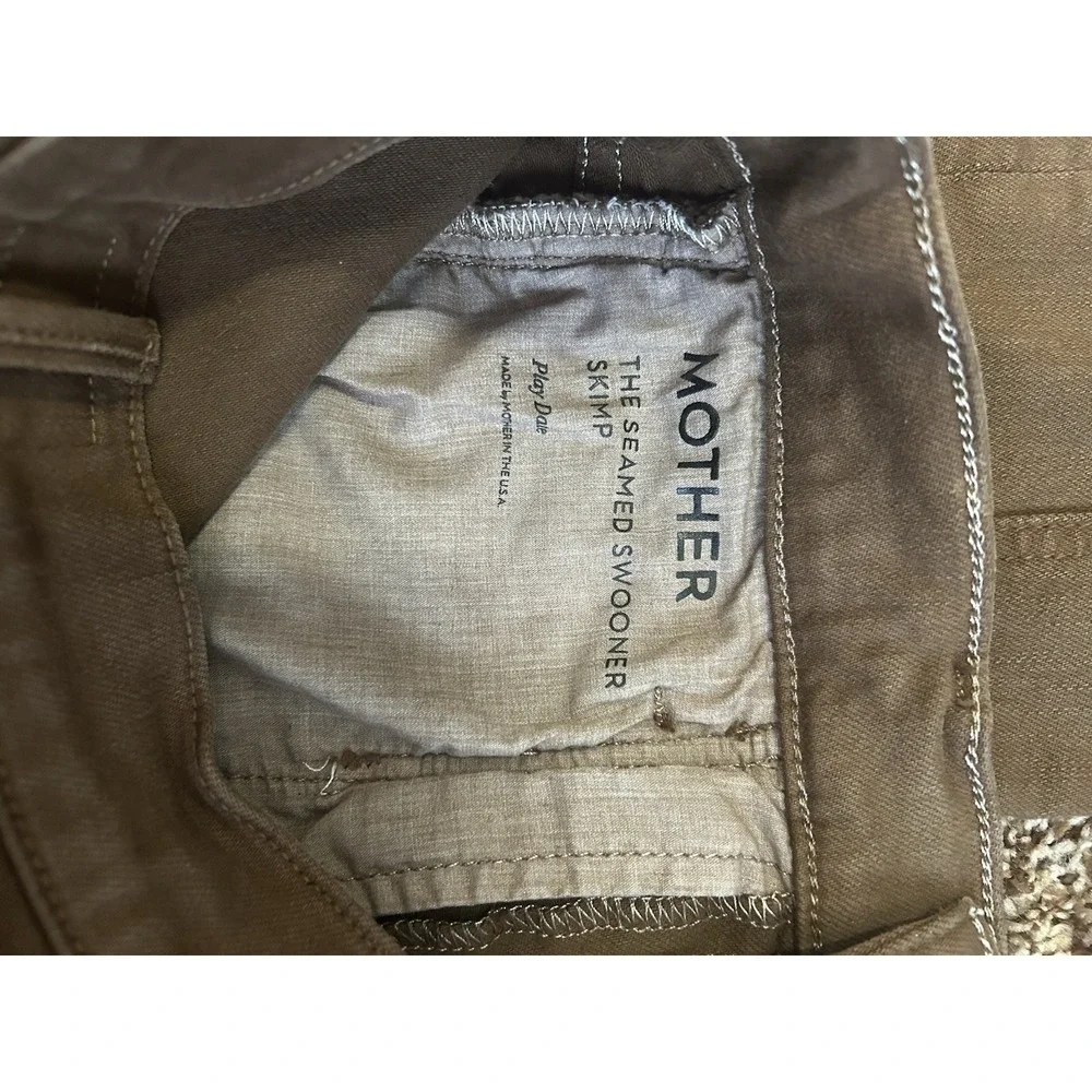 MOTHER 26 High Waisted Looker Skinny Jeans‎ Women Brown